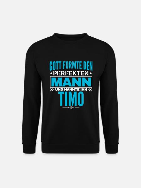 Timo Name Design - Unisex Pullover - Schwarz