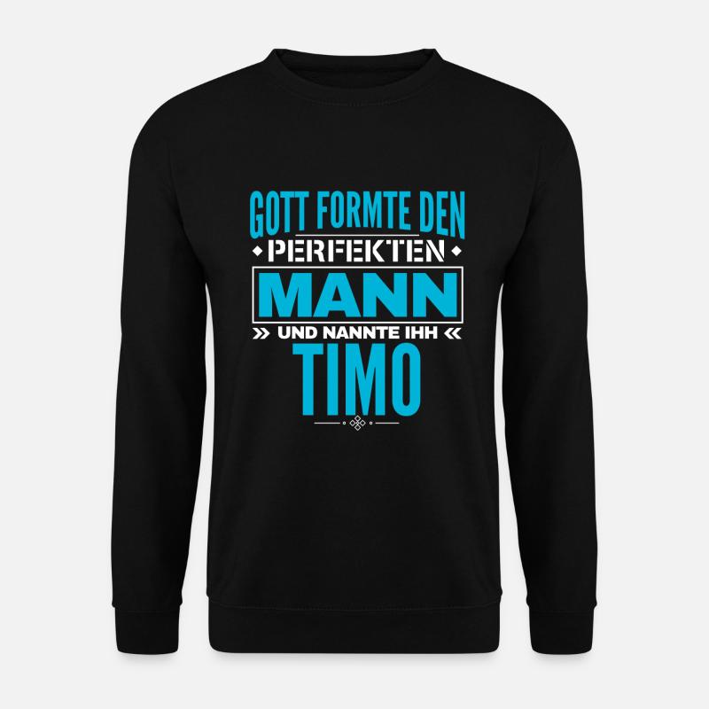 Timo Name Design - Unisex Pullover - Schwarz