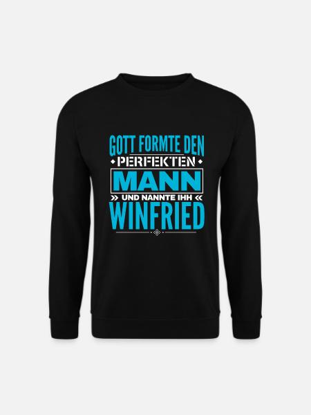 Winfried Name Design - Unisex Pullover - Schwarz