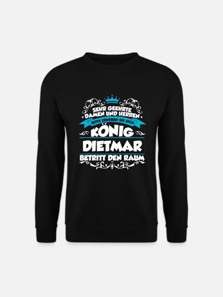 Dietmar Name Design - Unisex Pullover - Schwarz
