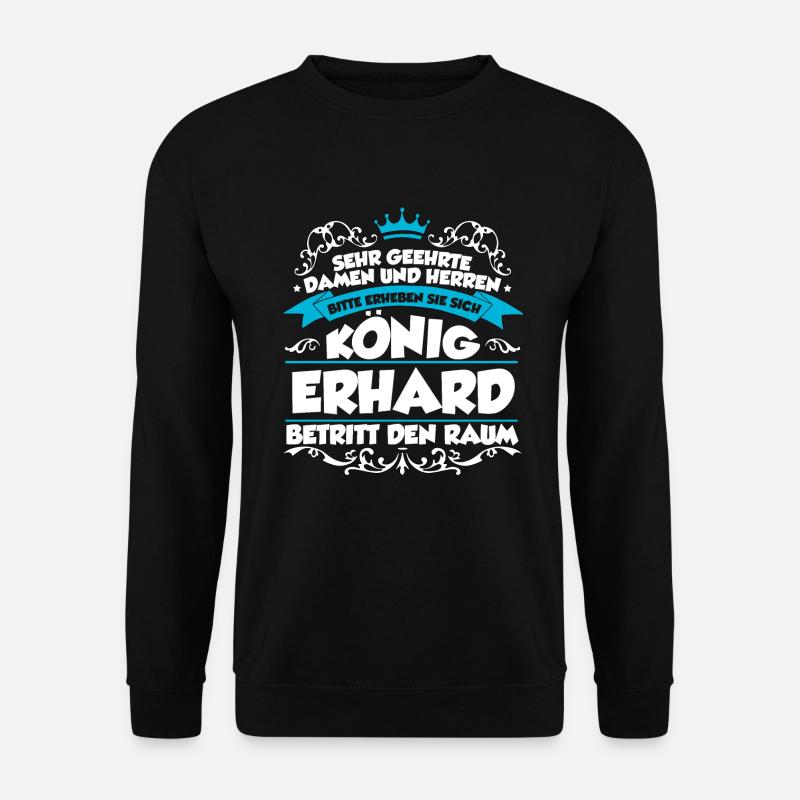 Erhard Name Design - Unisex Pullover - Schwarz