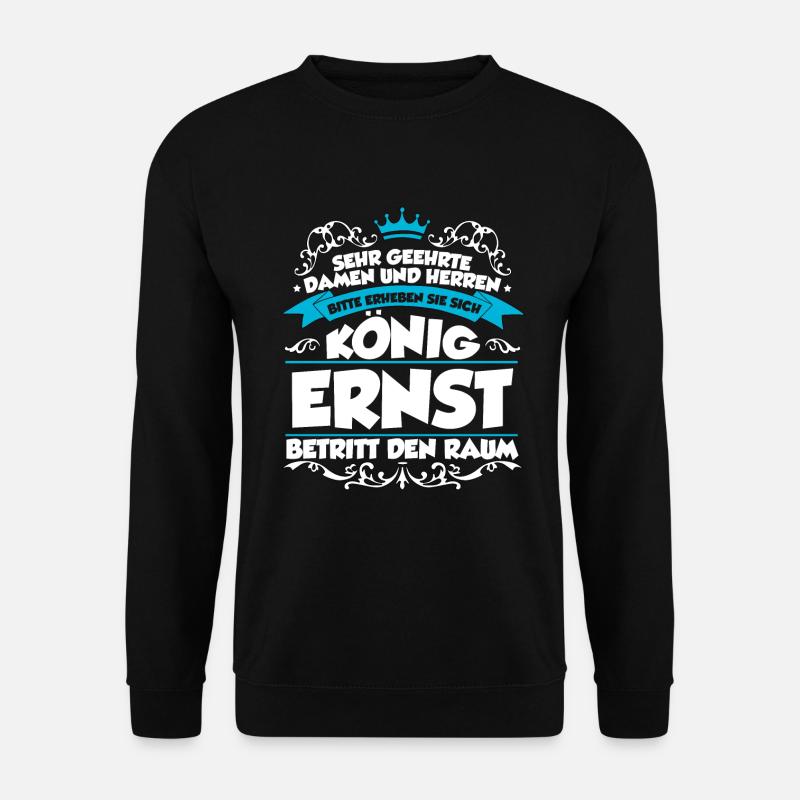 Ernst Name Design - Unisex Pullover - Schwarz