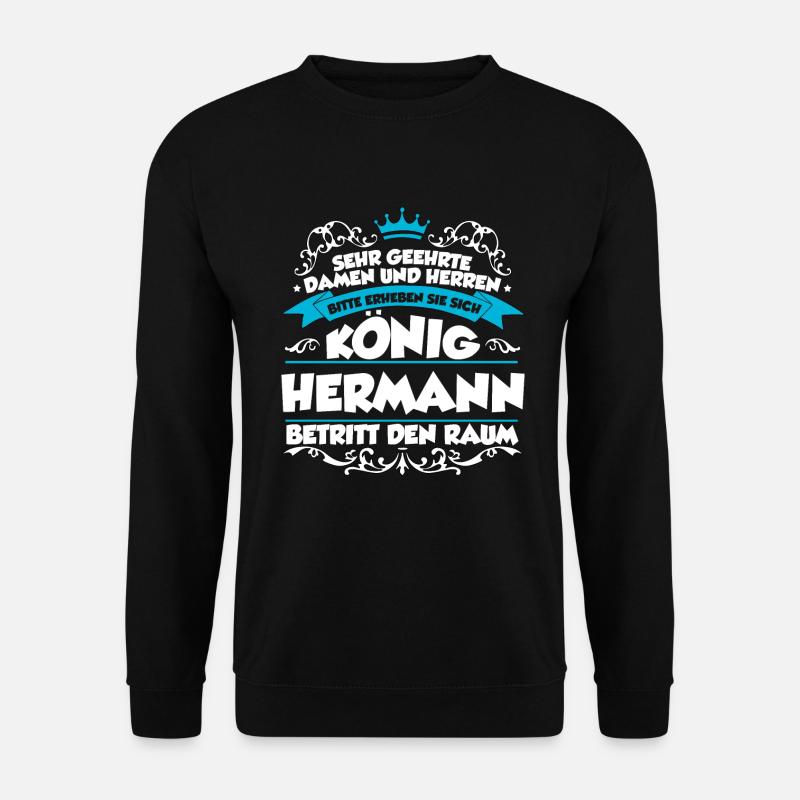 Hermann Name Design - Unisex Pullover - Schwarz