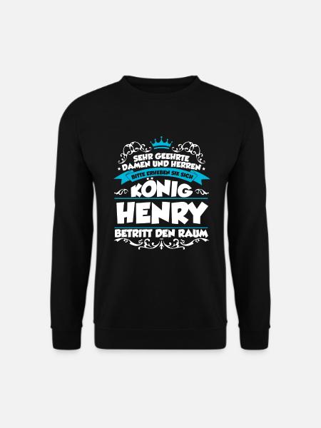 Henry Name Design - Unisex Pullover - Schwarz