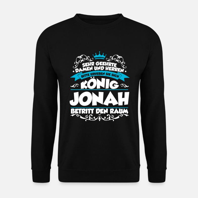 Jonah Name Design - Unisex Pullover - Schwarz