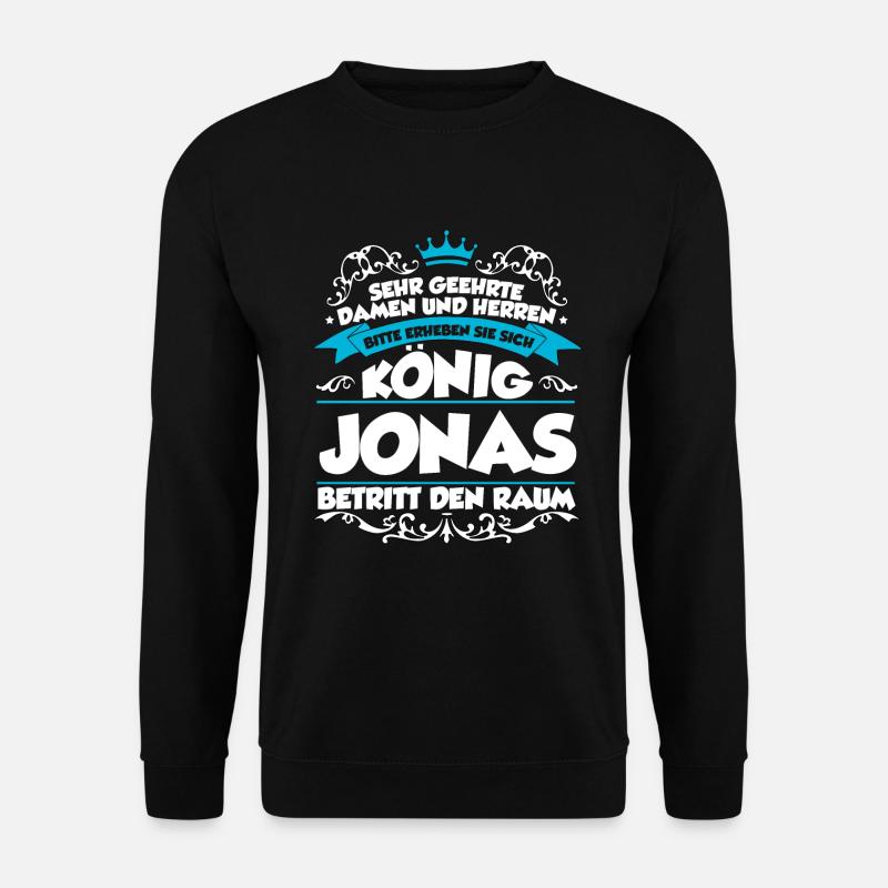 Jonas Name Design - Unisex Pullover - Schwarz