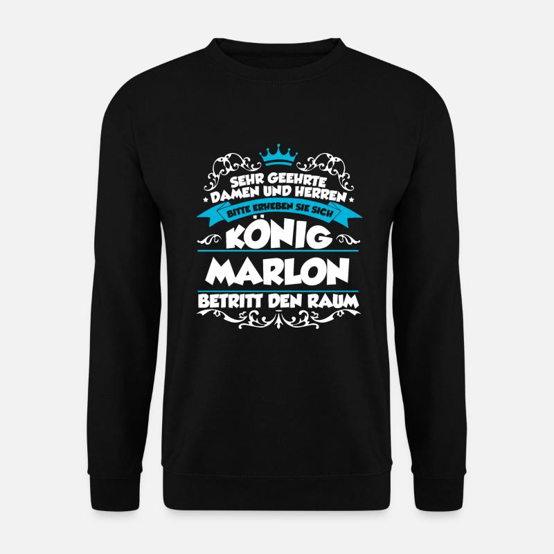 Marlon Name Design - Unisex Pullover - Schwarz