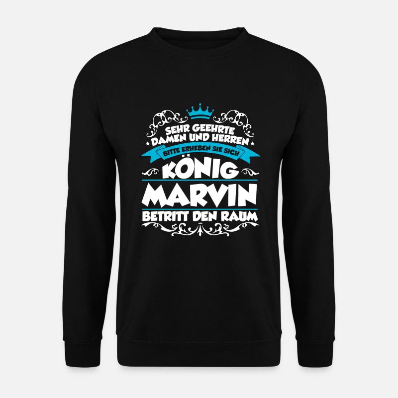 Marvin Name Design - Unisex Pullover - Schwarz