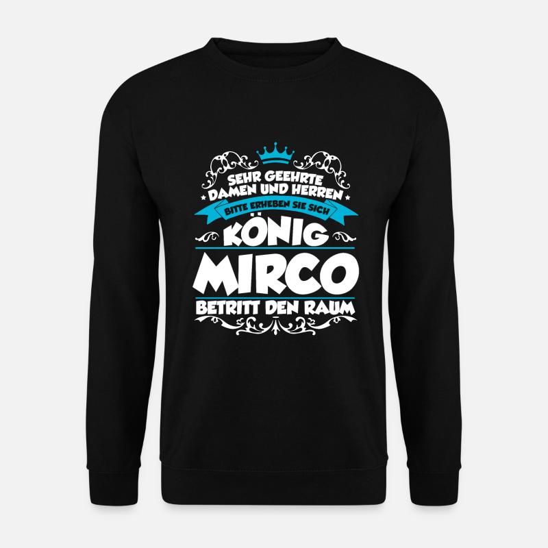 Mirco Name Design - Unisex Pullover - Schwarz