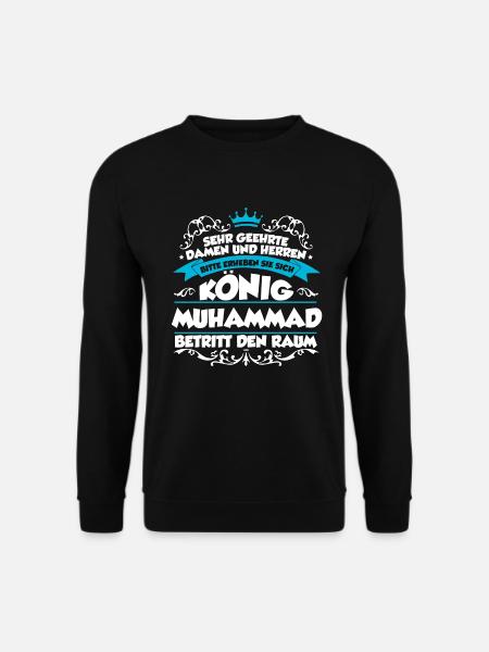 Muhammad Name Design - Unisex Pullover - Schwarz
