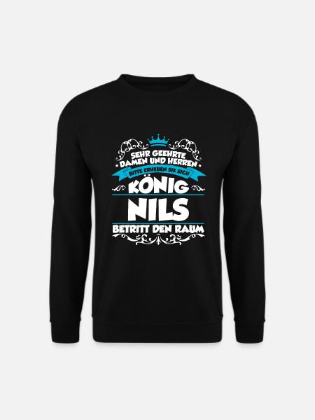 Nils Name Design - Unisex Pullover - Schwarz