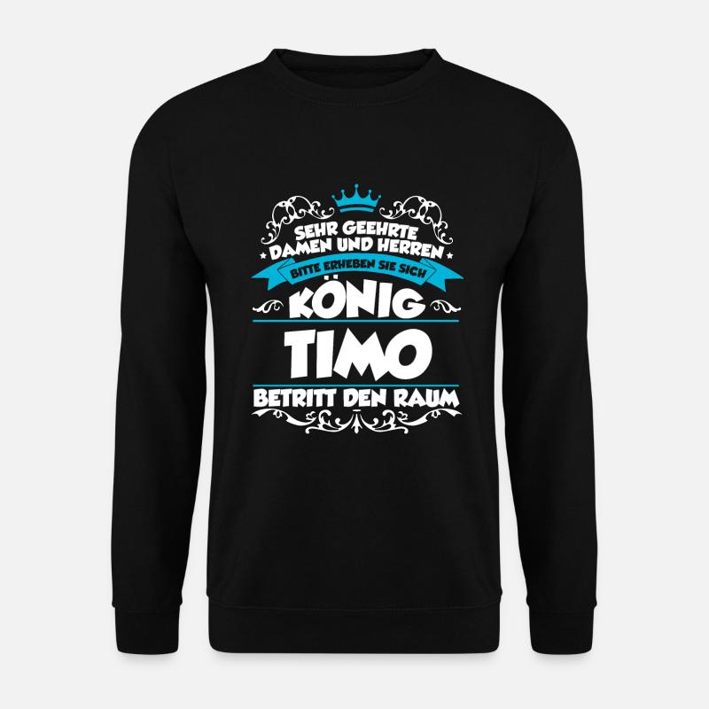 Timo Name Design - Unisex Pullover - Schwarz