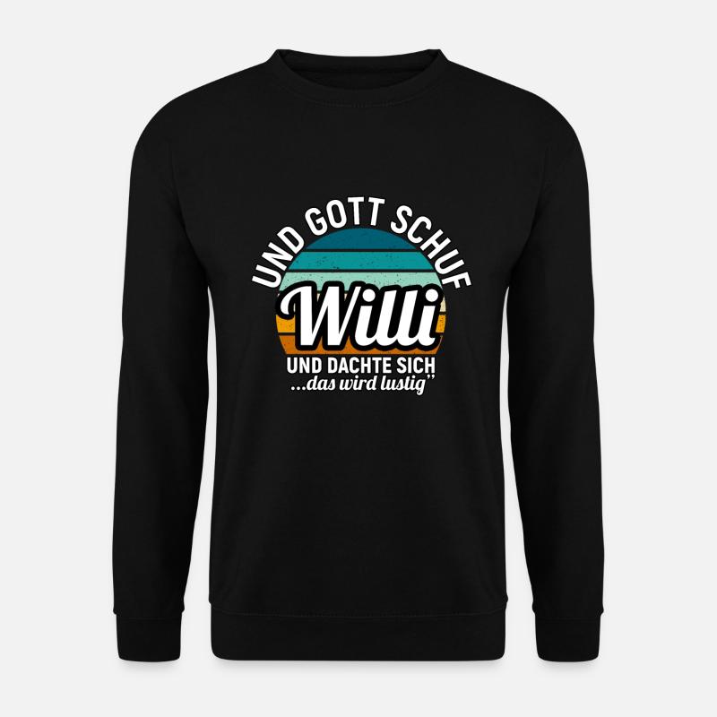 Willi - Unisex Pullover - Schwarz