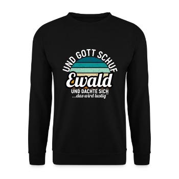 Felix - Unisex Pullover - Schwarz - Vorne - Alina (178cm) & Michal (187cm)