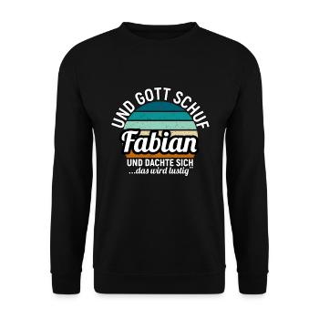 Finn - Unisex Pullover - Schwarz - Vorne - Alina (178cm) & Michal (187cm)