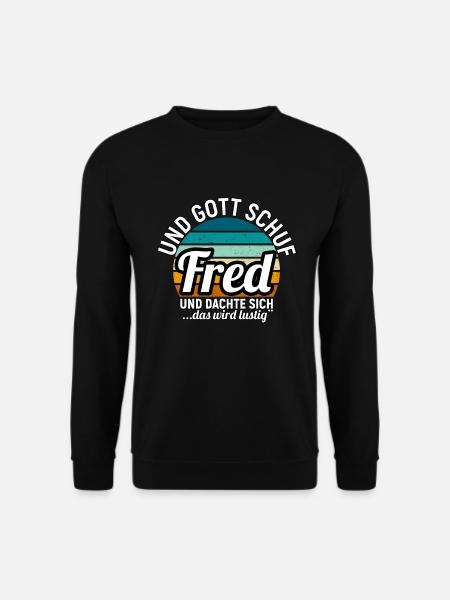 Fred - Unisex Pullover - Schwarz