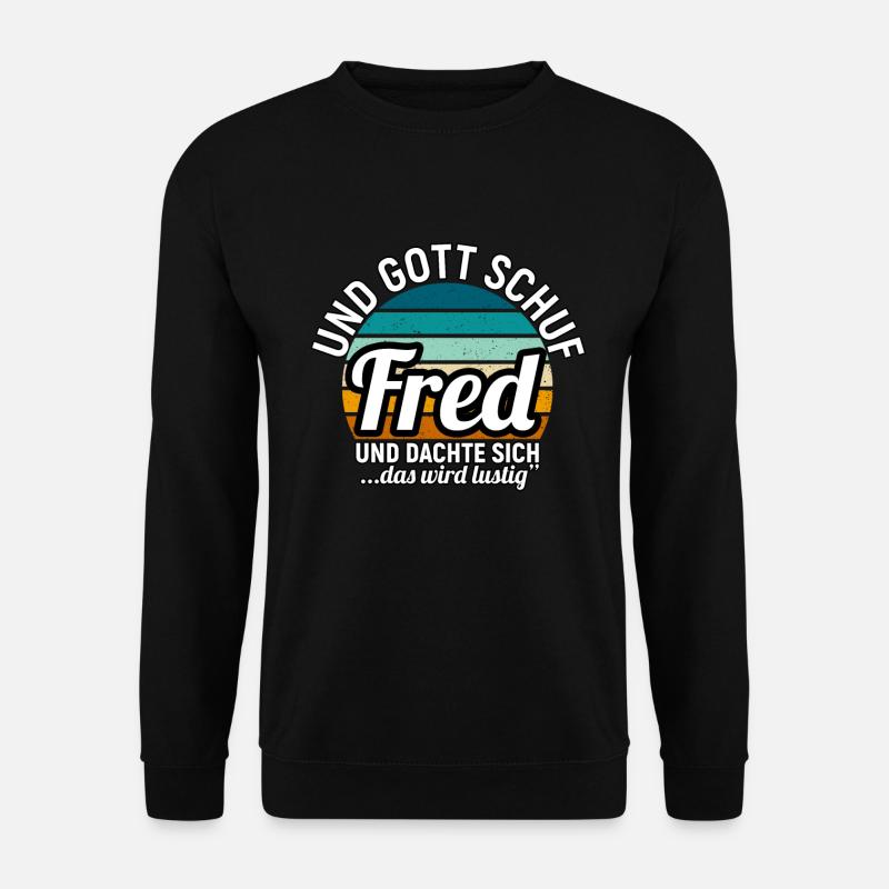 Fred - Unisex Pullover - Schwarz