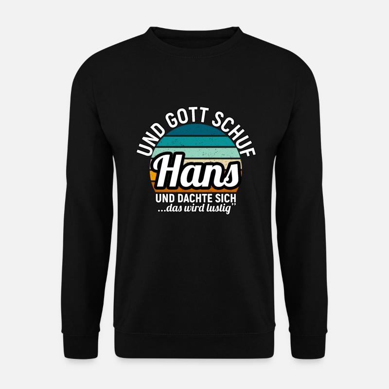 Hans - Unisex Pullover - Schwarz