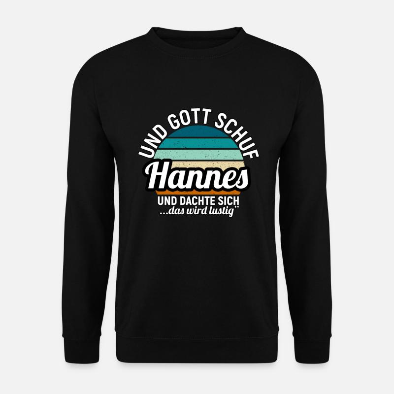 Hannes - Unisex Pullover - Schwarz
