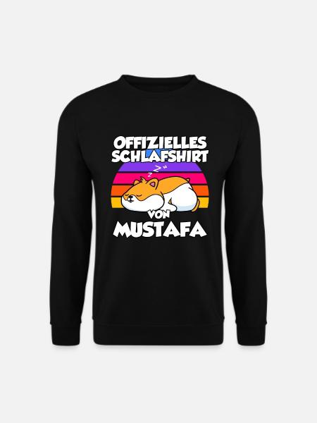 Offizielles Schlafshirt Von Mustafa - Unisex Pullover - Schwarz
