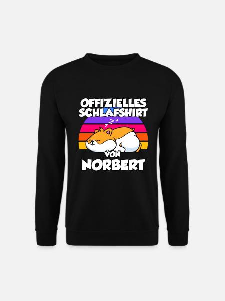Offizielles Schlafshirt Von Norbert - Unisex Pullover - Schwarz