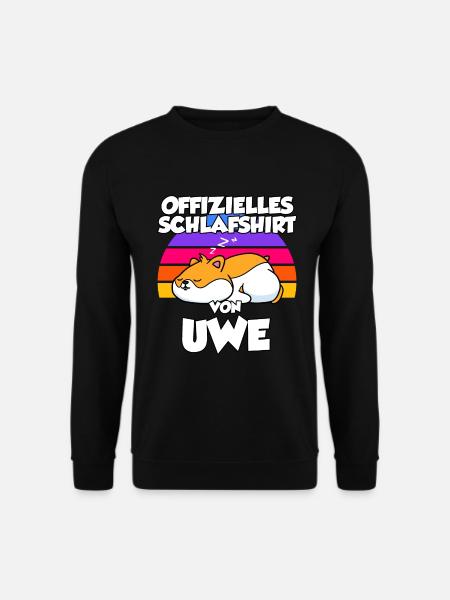 Offizielles Schlafshirt Von Uwe - Unisex Pullover - Schwarz