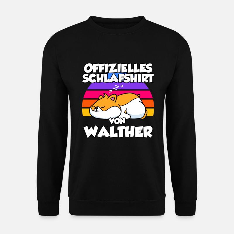 Offizielles Schlafshirt Von Walther - Unisex Pullover - Schwarz