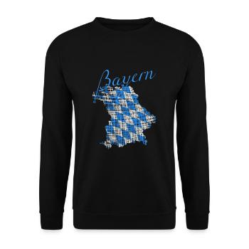 Bayern - Unisex Pullover - Schwarz - Vorne - Alina (178cm) & Michal (187cm)