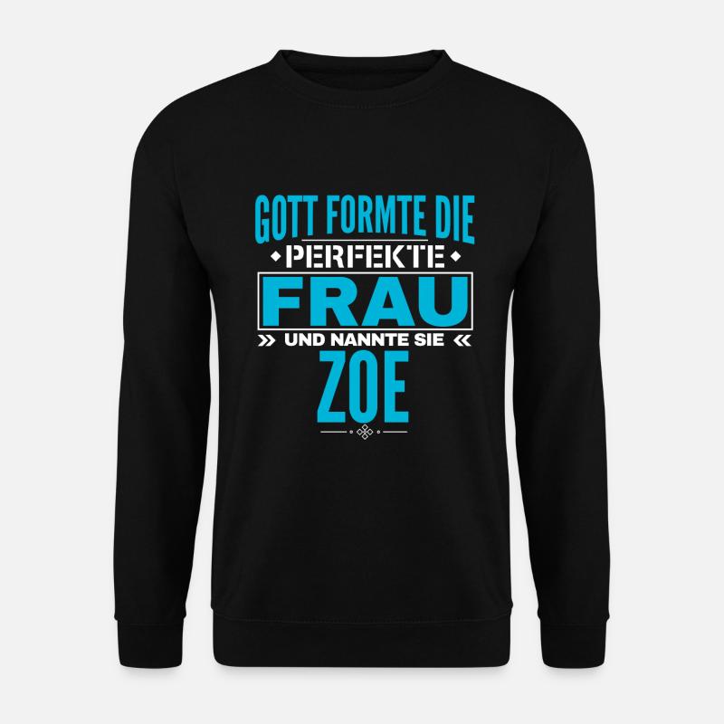 Zoe Name Design - Unisex Sweatshirt - black