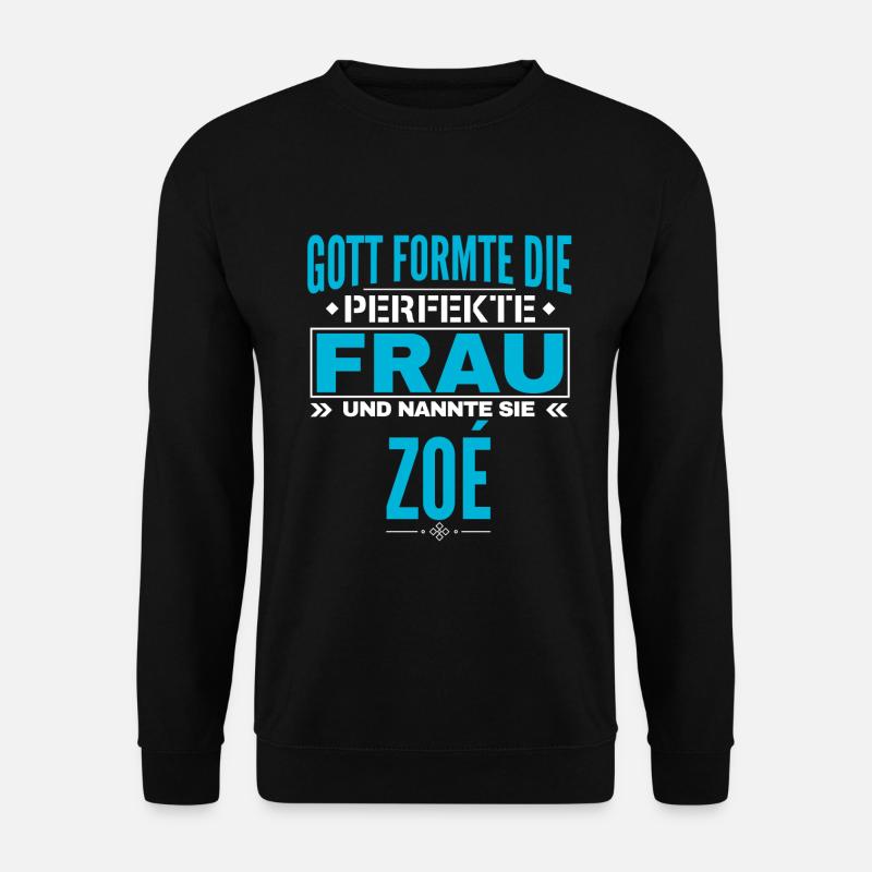 Zoé Name Design - Unisex Sweatshirt - black
