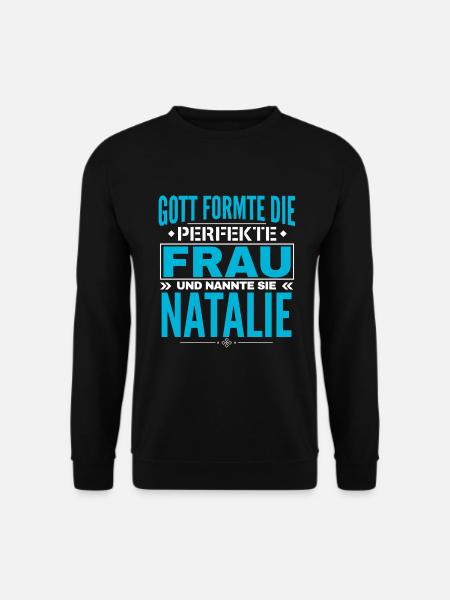 Natalie Name Design - Unisex Sweatshirt - black