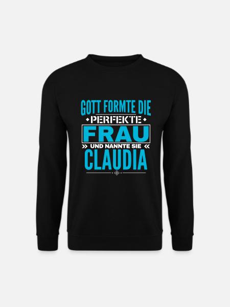 Claudia Name Design - Unisex Pullover - Schwarz