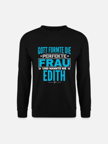 Conception du nom d’Edith - Sweat-shirt Unisexe - noir