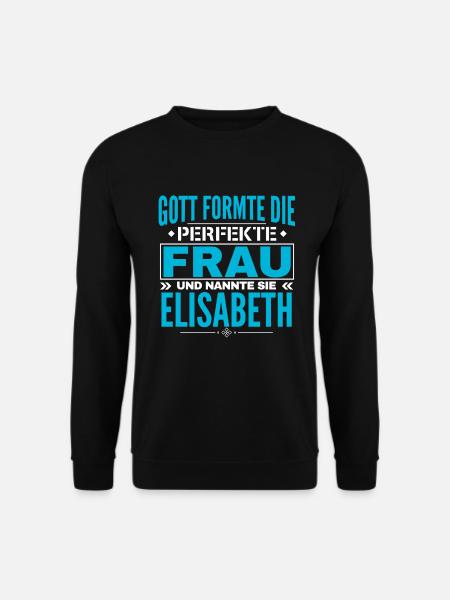 Elisabeth Name Design - Unisex Sweatshirt - black