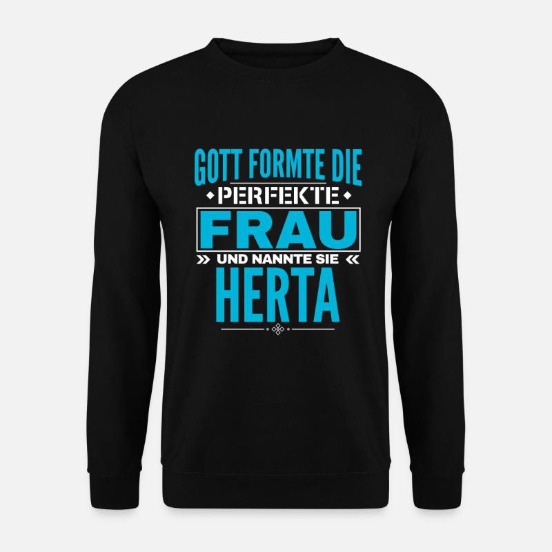 Conception du nom Herta - Sweat-shirt Unisexe - noir