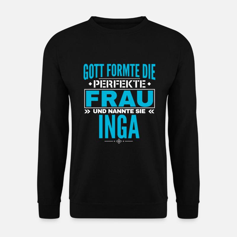 Conception du nom Inga - Sweat-shirt Unisexe - noir