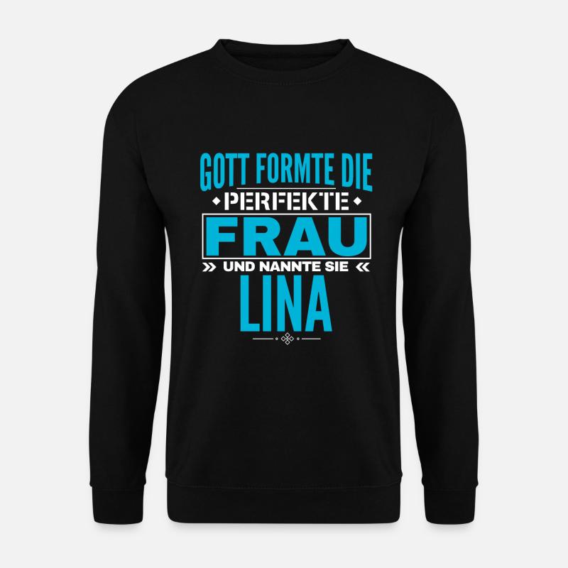Lina Name Design - Unisex Pullover - Schwarz
