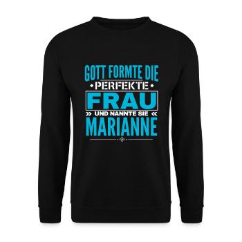 Marianne Nom Design - Sweat-shirt Unisexe - noir - Devant - Alina (178cm) & Michal (187cm)