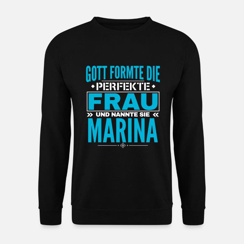 Marina Name Design - Unisex Pullover - Schwarz