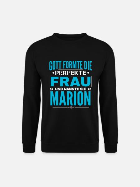Marion Name Design - Unisex Pullover - Schwarz