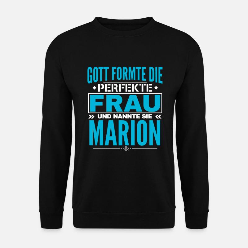 Marion Name Design - Unisex Pullover - Schwarz