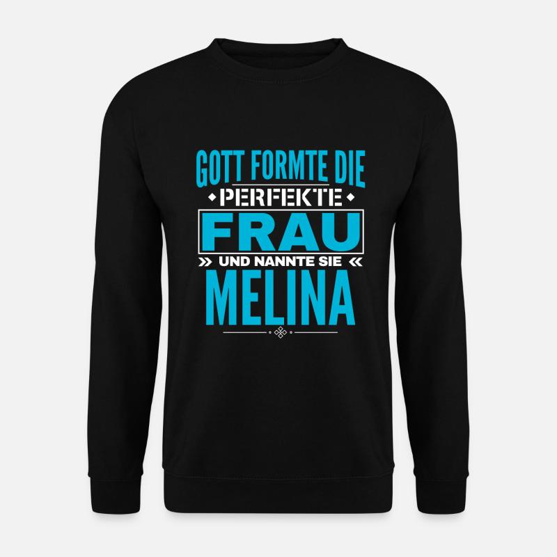 Melina Name Design - Unisex Sweatshirt - black