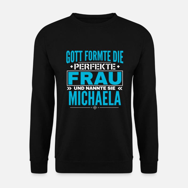 Michaela Name Design - Unisex Pullover - Schwarz