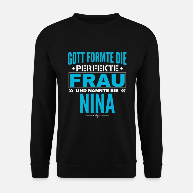 Conception du nom de Nina - Sweat-shirt Unisexe - noir