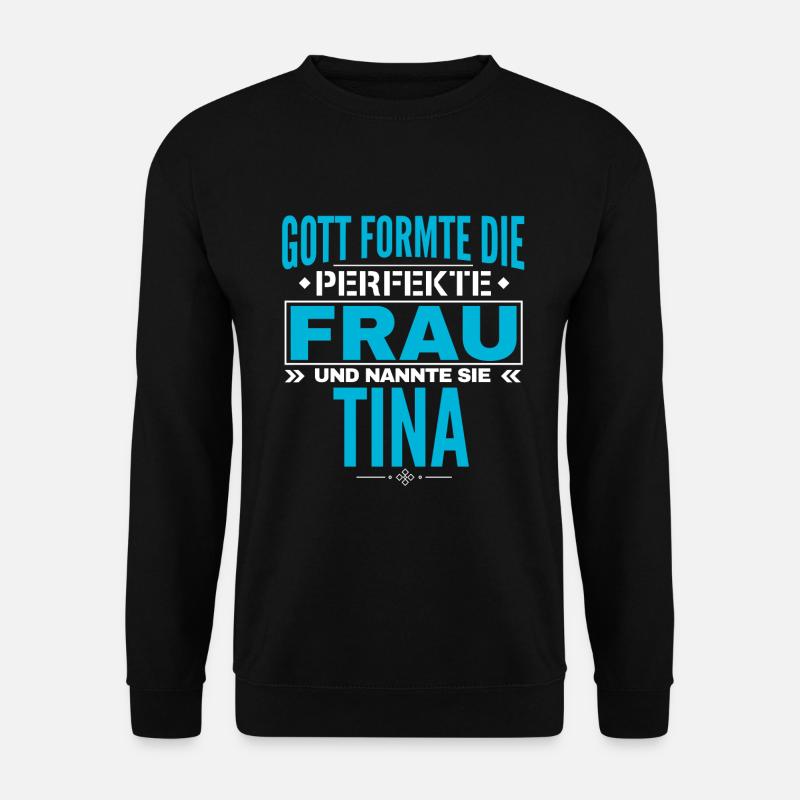 Tina Name Design - Unisex Pullover - Schwarz