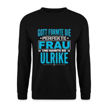 Conception du nom d’Ulrike - Sweat-shirt Unisexe - noir - Devant - Alina (178cm) & Michal (187cm)
