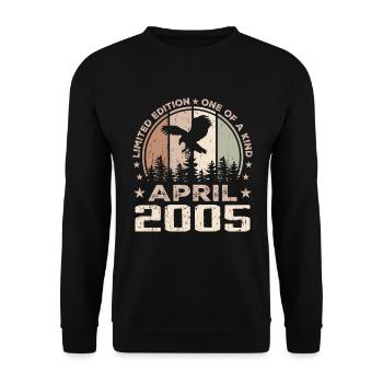 Incomparable since April 2005, 19th Anniversary - Unisex Sweatshirt - black - Front - Alina (178cm) & Michal (187cm)