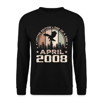 Incomparable since April 2008, 16th Anniversary - Unisex Sweatshirt - black - Front - Alina (178cm) & Michal (187cm)