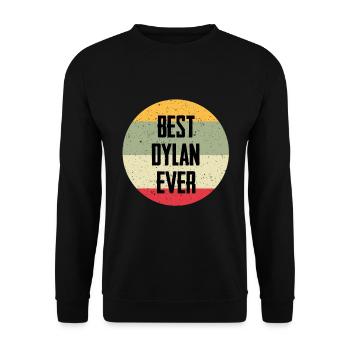 Best Dylan Ever - Unisex Pullover - Schwarz - Vorne - Alina (178cm) & Michal (187cm)