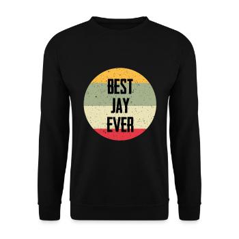Best Jay Ever - Unisex Sweatshirt - black - Front - Alina (178cm) & Michal (187cm)